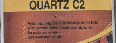 QUARTZ FLEXIBILNÉ LEPIDLO C2  šedé